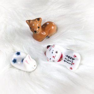 🎐 3 for $20 | Animal Chopstick Rests/Decoration